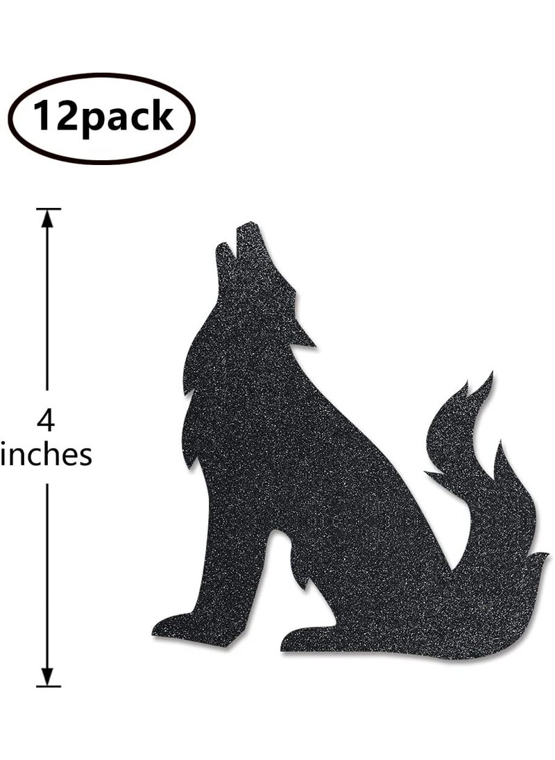 MAGJUCHE Wolf Cutouts 12Pack Table Topper Doublesided Birthday Party Decorations  - Image 2