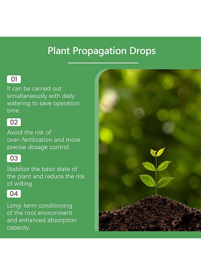 MOONSPRY Plant Propagation Drops, Hydroponic Liquid Plant Food, Nutrient Solution for Aerogarden u0026 Indoor Hydroponics, Liquid Fertilizer for Herbs, Vegetables u0026 Plant Growth (100ml) - Image 4