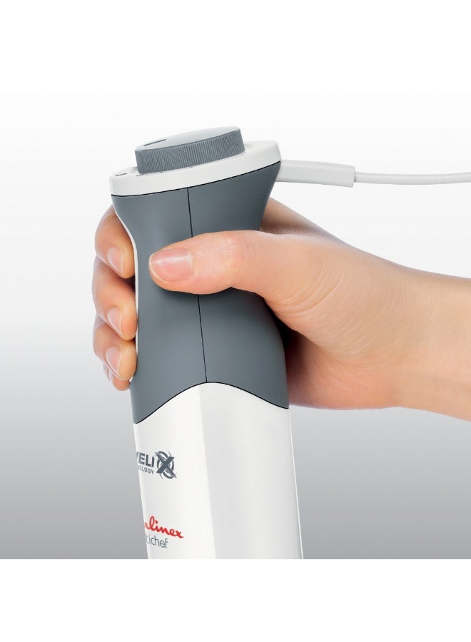 MOULINEX Optichef 3In1 Hand Blender With Accessories, 800 Watts, White, Plastic / Stainless Steel, Dd643127, min 2 yrs warranty DD643127 White / Quartzite - Image 3