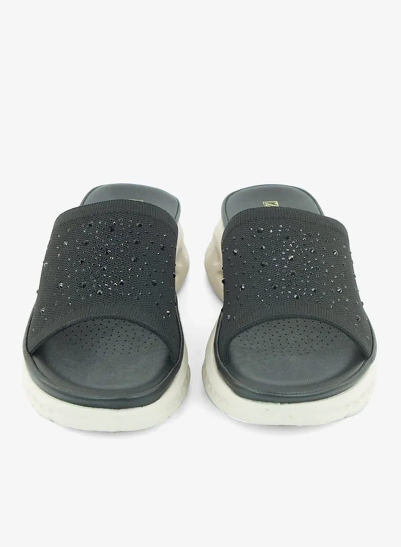 Zayna Black 221-334 Zayna Ladies Casual Slides 3F2006-911 Black for Women | Best Price UAE