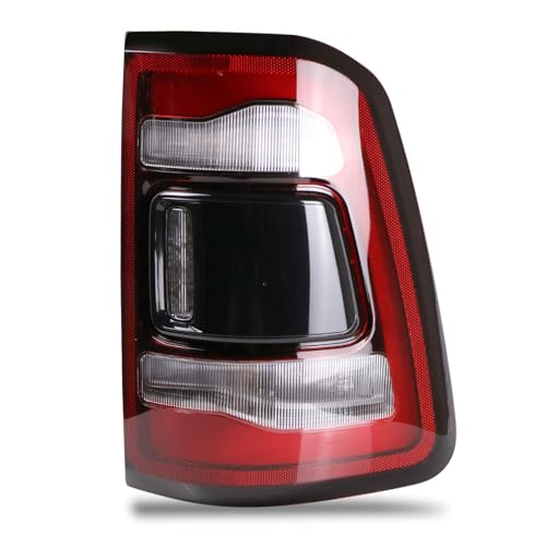 Lathsy LED Tail Light Black Cover w/o Blind Spot Compatible With 2019-2023 Dodge Ram 1500 Right Passenger Side Replace 55112992AD - Image 1