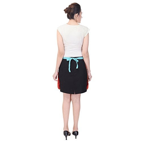 Switchon Waterproof Waist Mini Kitchen Apron for Women | Multipurpose Cooking, Bar, Pub, Waiter, Salon & Parlor Aprons with Pocket | Durable & Stylish | Pack of 2 | Made in India - Image 2