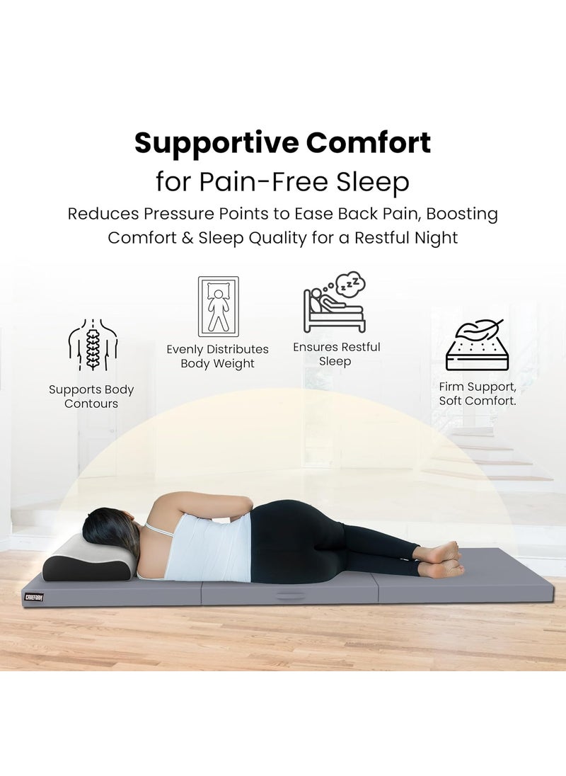 CareFoam CareFoam Foldable Mattress Single Bed Premium Memory Foam 3Fold Design for Floor Sleeping Guests Travel Camping Portable Compact Easy to Store Soft Supportive 75 x 30 x 25 Inch  - Image 4