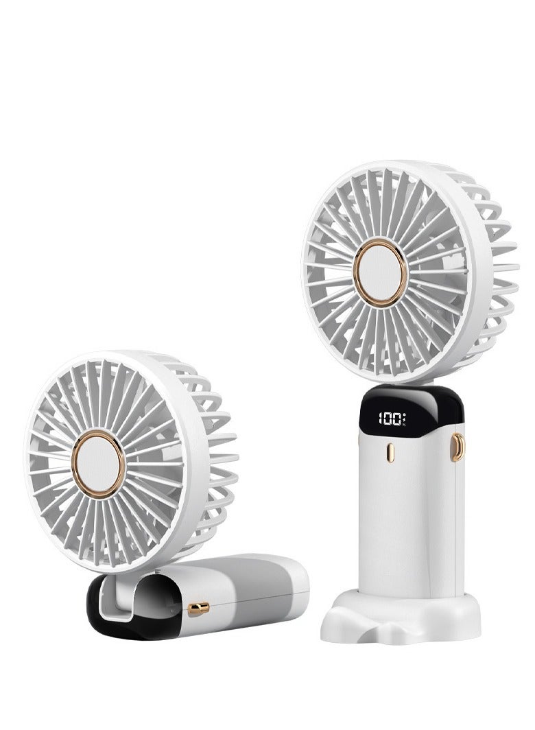 مروحة محمولة باليد قابلة للطي - مروحة شخصية قابلة للطي - مروحة شخصية - مروحة صغيرة متعددة الوظائف - مروحة صامتة بشاشة رقمية - مروحة جيب طويلة التحمل - Image 1