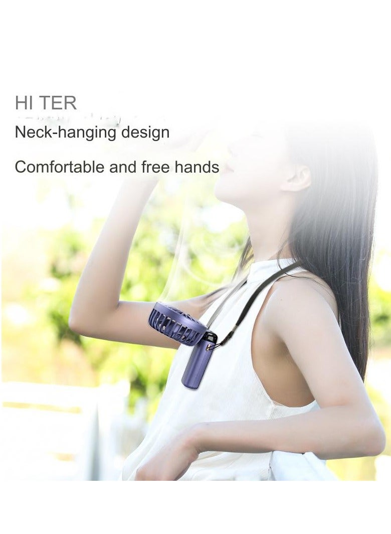 مروحة محمولة باليد قابلة للطي - مروحة شخصية قابلة للطي - مروحة شخصية - مروحة صغيرة متعددة الوظائف - مروحة صامتة بشاشة رقمية - مروحة جيب طويلة التحمل - Image 2