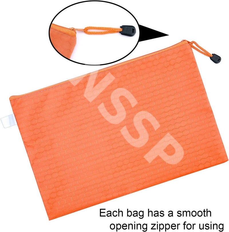 NSSP™ A3 Large Size Document Zip Bag/Pouch 12 INCH X 18 INCH - Multicolour (Pack of 25) - Image 2