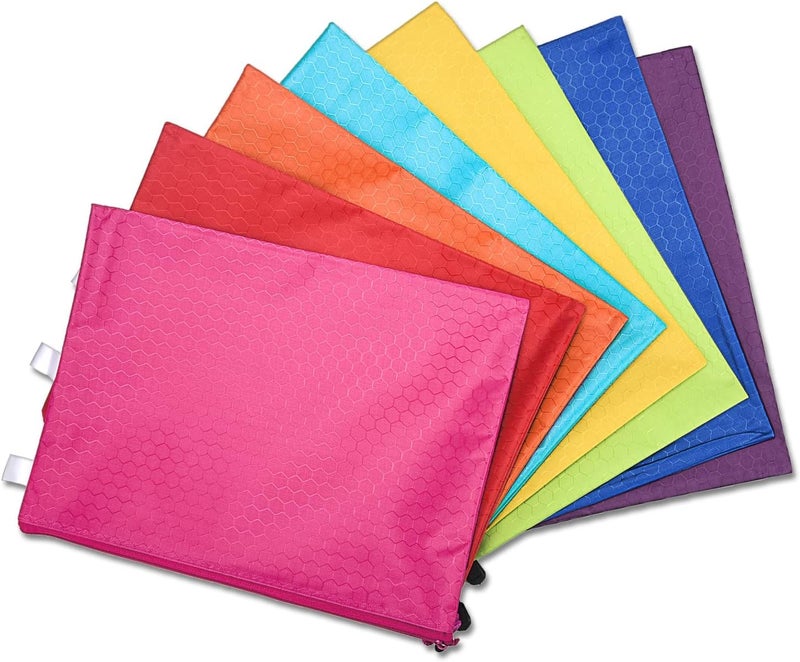 NSSP™ A3 Large Size Document Zip Bag/Pouch 12 INCH X 18 INCH - Multicolour (Pack of 25) - Image 1