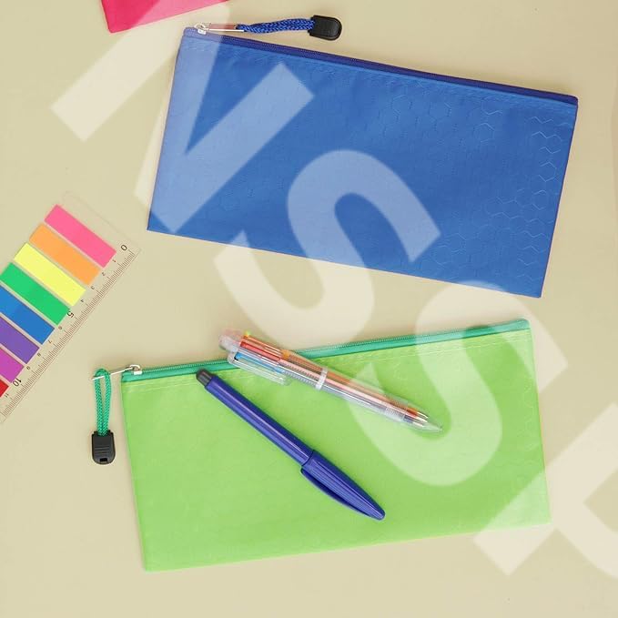 NSSP™ A3 Large Size Document Zip Bag/Pouch 12 INCH X 18 INCH - Multicolour (Pack of 25) - Image 3