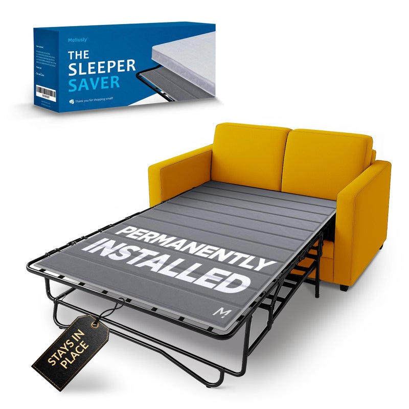 Meliusly Sleeper Sofa Support Board Full Size (46x64) Permanently Installed Wood Sofa Bed Board for Pull Out Couch, Folds with Frame, Under Mattress Bar Shield, Sofa Bed Support, Folding Bed Board - Image 1