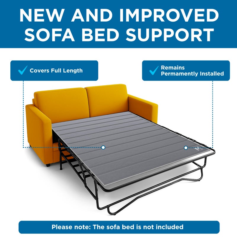 Meliusly Sleeper Sofa Support Board Full Size (46x64) Permanently Installed Wood Sofa Bed Board for Pull Out Couch, Folds with Frame, Under Mattress Bar Shield, Sofa Bed Support, Folding Bed Board - Image 2