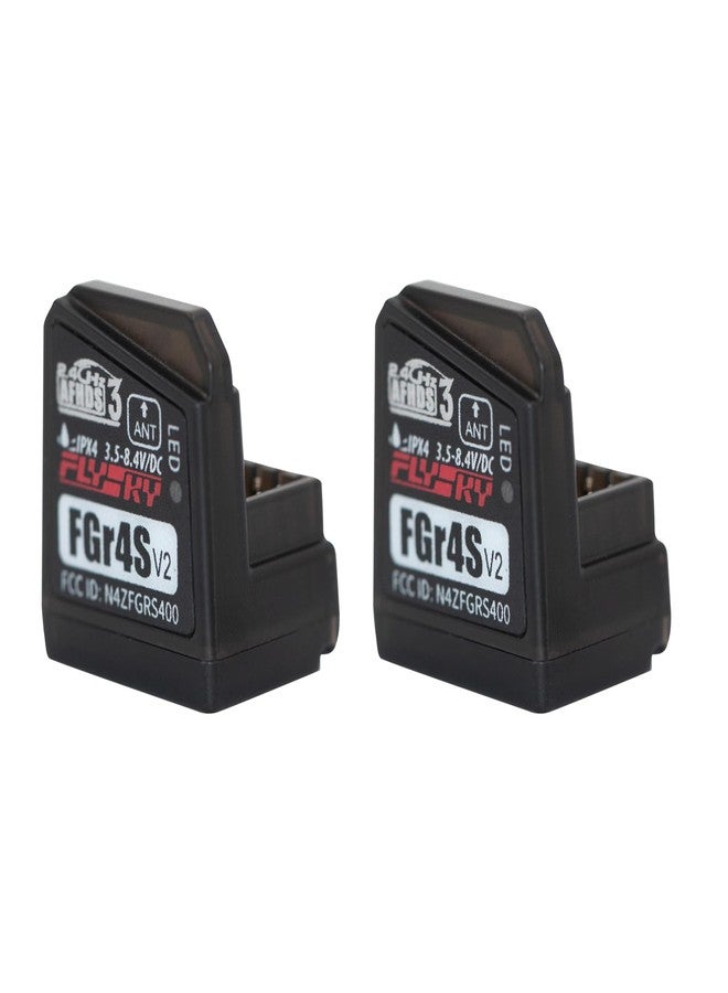 GoolRC Flysky FGr4S V2 Receiver, 2.4GHz 4CH AFHDS 3 Remote Control Receiver PWM/PPM/I-Bus Output Compatible with Flysky Noble NB4 NB4+ NB4 Pro PL18 RC Transmitter for RC Car Boat (2PCS) - Image 1