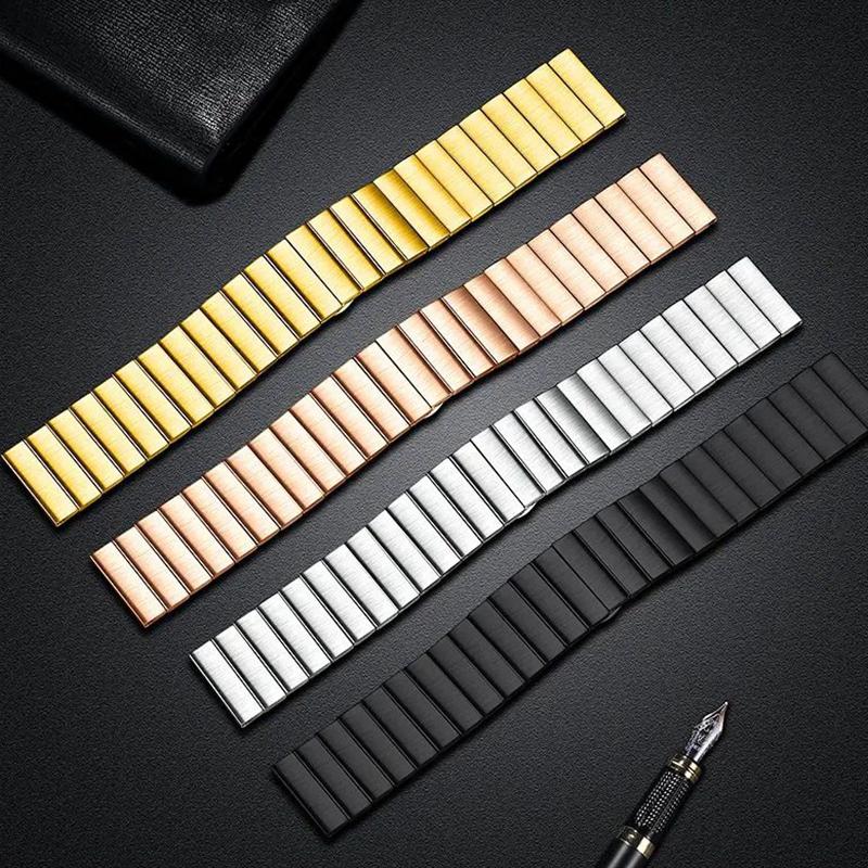 إيروريكس سوار ساعة For Honor Watch 4 Tma-L19 من الفولاذ المقاوم للصدأ بقطر 20 مم من الخيزران بخرز واحد (أسود) - Image 5