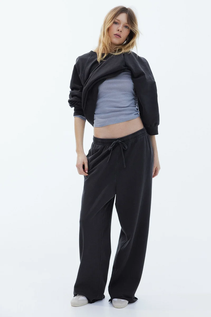 اتش اند ام Washed cotton sweatpants