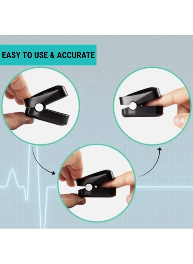 KENSUO OLED Finger Pulse Oximeter, O2 Meter, Black - Image 5
