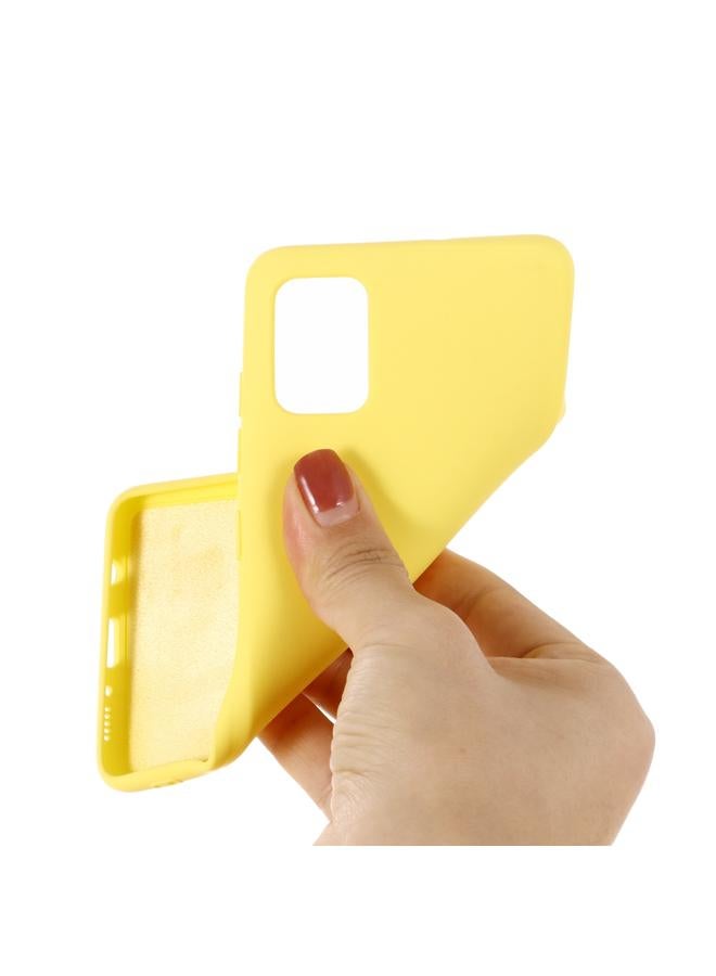 اس-توب جراب لهاتف Galaxy A31 مصنوع من السيليكون السائل بلون سادة ومضاد للسقوط وتغطية كاملة - Image 4