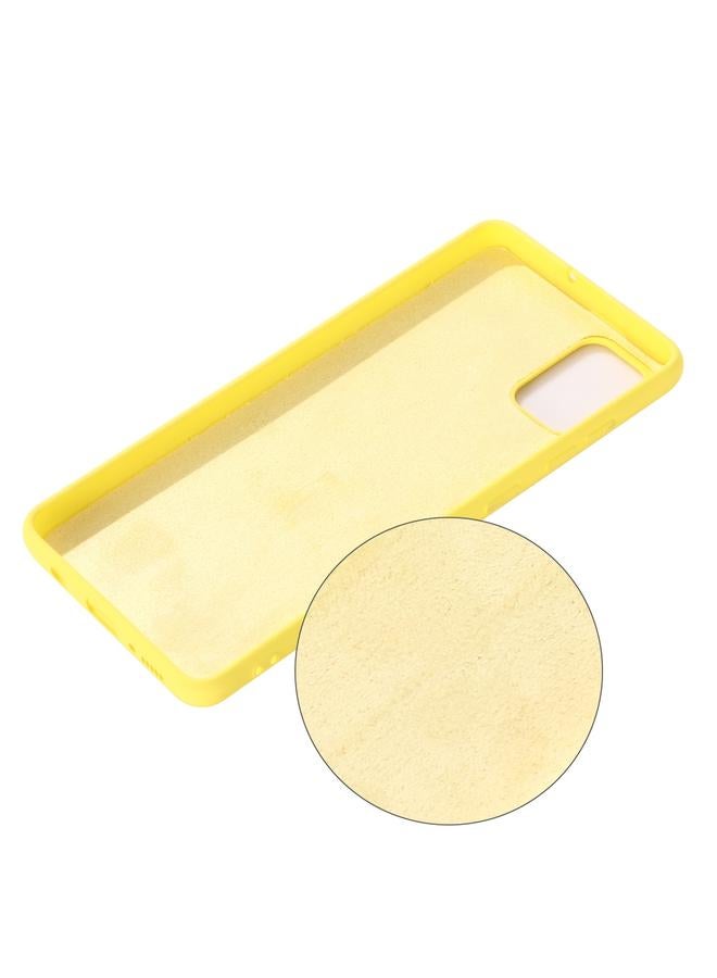 اس-توب جراب لهاتف Galaxy A31 مصنوع من السيليكون السائل بلون سادة ومضاد للسقوط وتغطية كاملة - Image 3