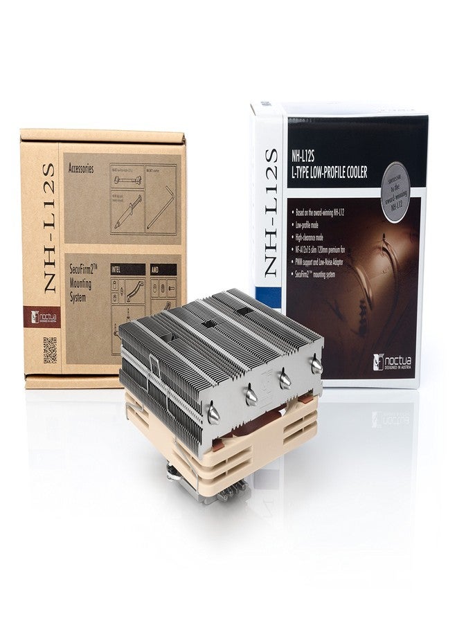 Noctua NH-L12S CPU Cooler -70mm with Quiet Pwm Fan -120mm - Image 3