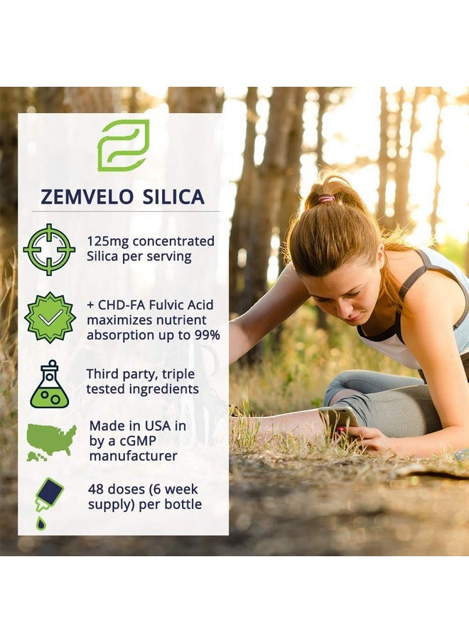 Zemvelo Liquid Ionic Silica Hair Skin  Nails Nutrition  Collagen Support  Joint Support For Health Tendons  Cartilage  8 Oz 48 Day Supply  - Image 5