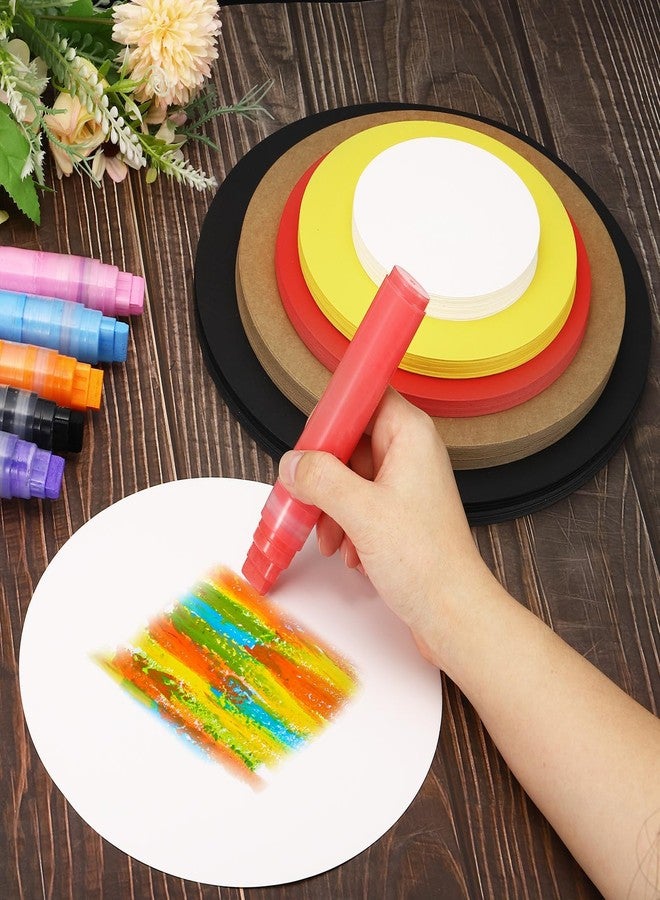 باتيكيل ورق مقوى دائري من باتيكيل، 3 بوصات، 25 قطعة من الورق المقوى السميك على شكل دائري، مناسبة لمشاريع الحرف اليدوية وتزيين لوحات الإعلانات في الفصول الدراسية، لون أبيض - Image 3