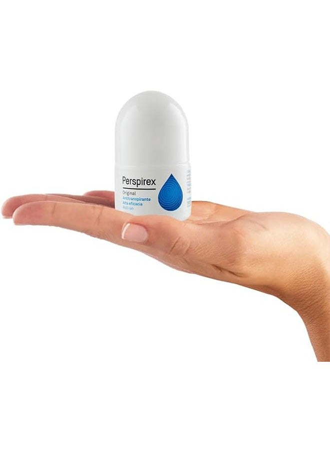 Perspirex Original Extra Effective Antiperspirant Roll On for Sweat and Odour Control, Active Skin Care System - Image 2