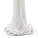 WEOXPR White Faux Pearl Bead Necklaces BulkMardi Gras Beads Necklace32 Inch Faux Pearl Necklaces for Women Party Decorations Necklace 20 - Image 3