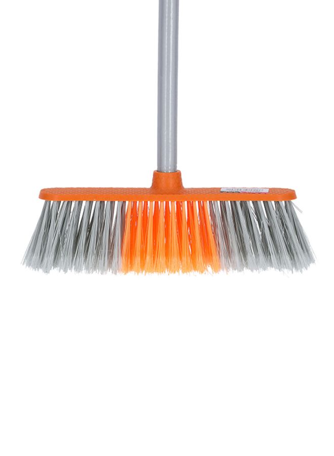 DELCASA Broom With Handle Grey/Orange - Image 2