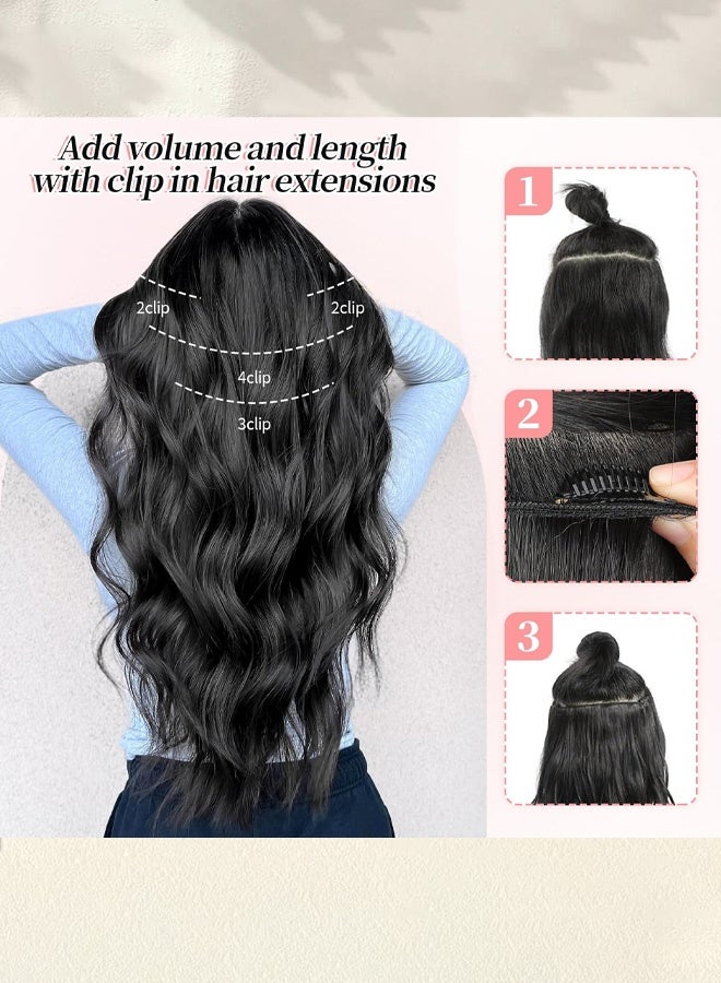 Generic 【Freely Matchable】Long Curly Wig Four-piece Set  - Image 3