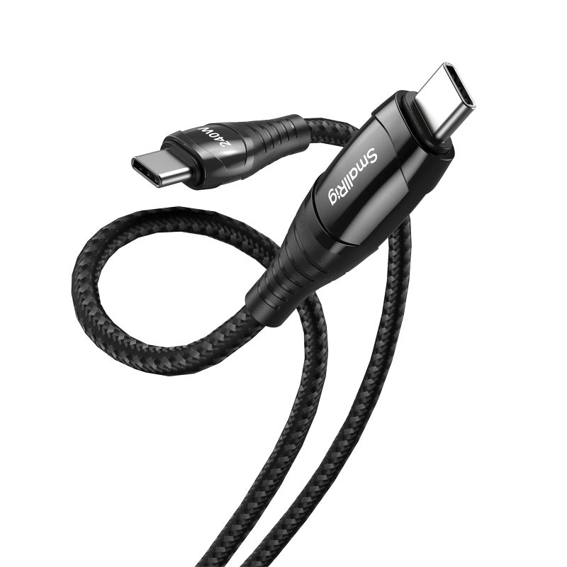 SMALLRIG 240W USB C to USB C Cable 328ft PD 31 240W Fast Charging Cable with LED Dislpaly V Mount Battery for Anker Charger for iPhone 17 for Samsung S23 for MacBook Pro - Image 2