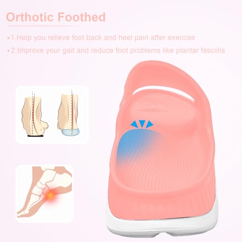 AnyuTech Recovery Slides for Men and Women - Orthopedic Sandals with Arch Support & Thick Cushion, Plantar Fasciitis Slippers, Lightweight Non-Slip Slides for Post-Workout Recovery - Image 4