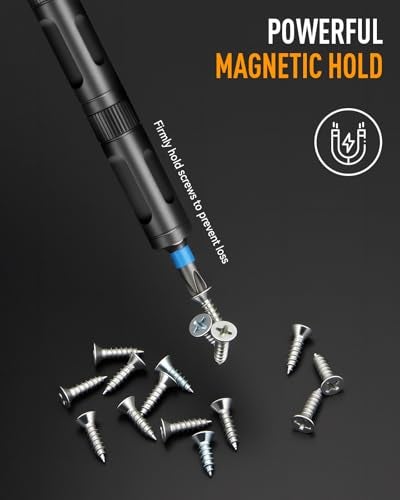 KELIN Magnetic Ratchet Screwdriver Set, 43 in 1 T Handle Ratchet Screwdriver Kits with S2 Steel Bits, Ratcheting Screwdriver for Home Daily Repair, DIY Projects, Ideal Gift for Men Husband (Orange) - Image 3