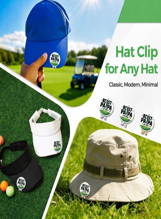raddimelo Golf Dad Gifts for Fathers Day - Magnetic Golf Ball Marker Hat Clip, Best Dad by Par First Father's Day Papa Gift from Daughter Son Wife, Funny Golfs Birthday Gifts for Papa Husband Men Accessories - Image 4