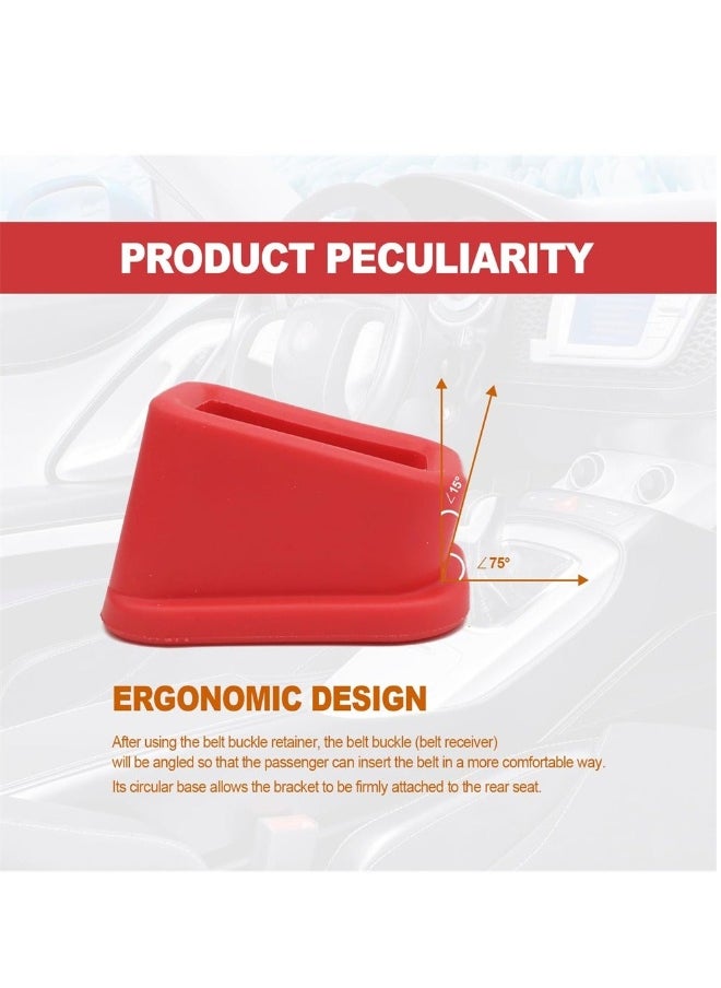 Generic - Seat Belt Holder, Car Seat Belt Buckle Holder Booster Auto Seatbelt Guard Easy Access to The Buckles of Rear Seats Car Accessories, Compatible with Most Cars, Suitable for Kids, 2-Pack - Image 1