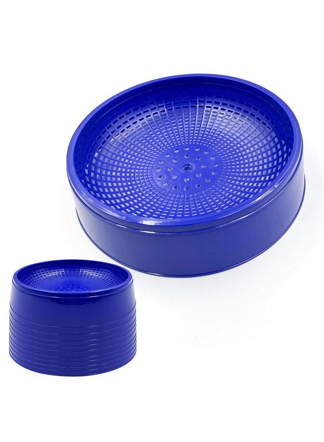 إيكجيي 10 قطع من وعاء عش الحمام من Ecjiuyi، وعاء عش بلاستيكي لتربية الحمام وتفقيس البيض للسمان والحمام والطيور الصغيرة، لوازم أقفاص الحيوانات الأليفة - Image 2