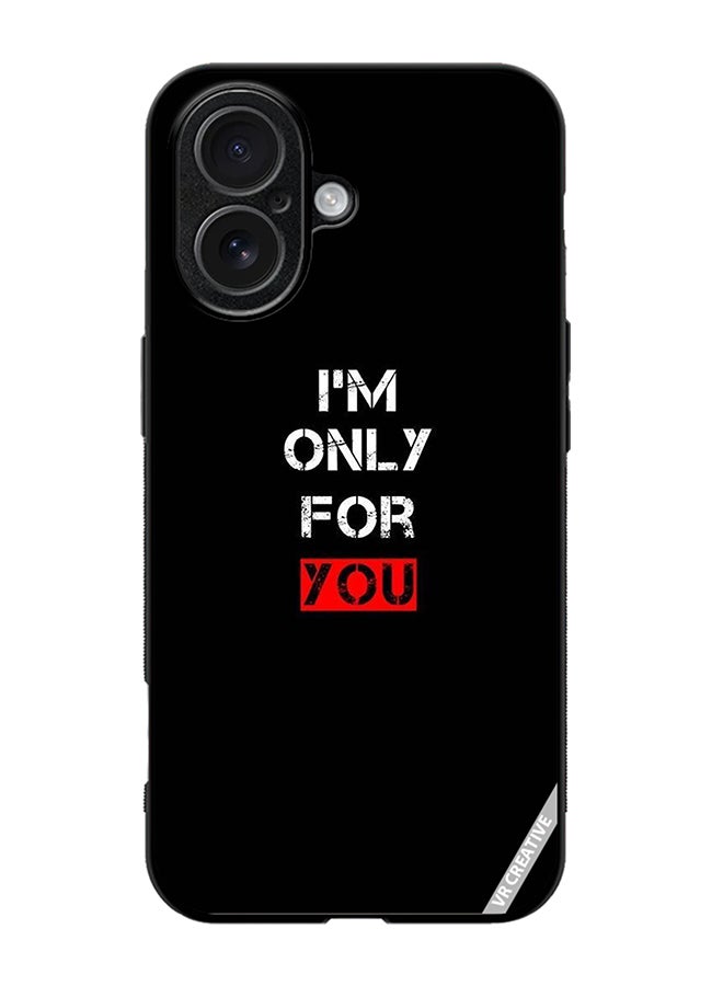 Protective Case Cover For Apple iPhone 17 I'M Only For You Design Multicolour