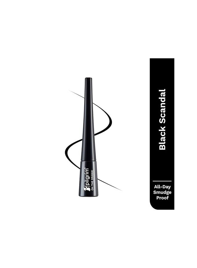 Pilgrim Black Scandal Eyeliner Intense Matte Finish Smudge Proof Enriched with Argan Oil | 3.50ml - Image 2