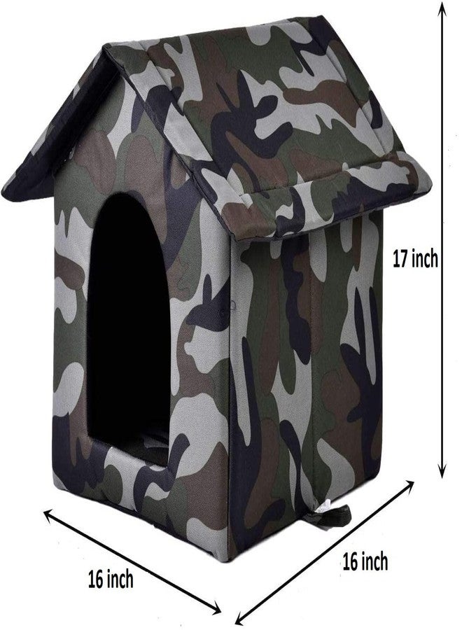 KOZI PET Soft & Light Weight Designer Luxurious Foldable Pet Tent/Kennel/House/Hut for Cats/Kitten/Puppies & Dogs (S) 17 * 16 * 16 inch - Image 3