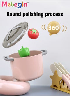 MEBEGIN 32PCS Kitchen Pretend Play Toy, Cooking Playset with Rich Accessaries, Play Food Set, Fun Pretend Role Play Toy, Creative Play House Toys, Pre School Learning Educational Toys, Ideal Gift for Kids Aged 3+  - Image 3
