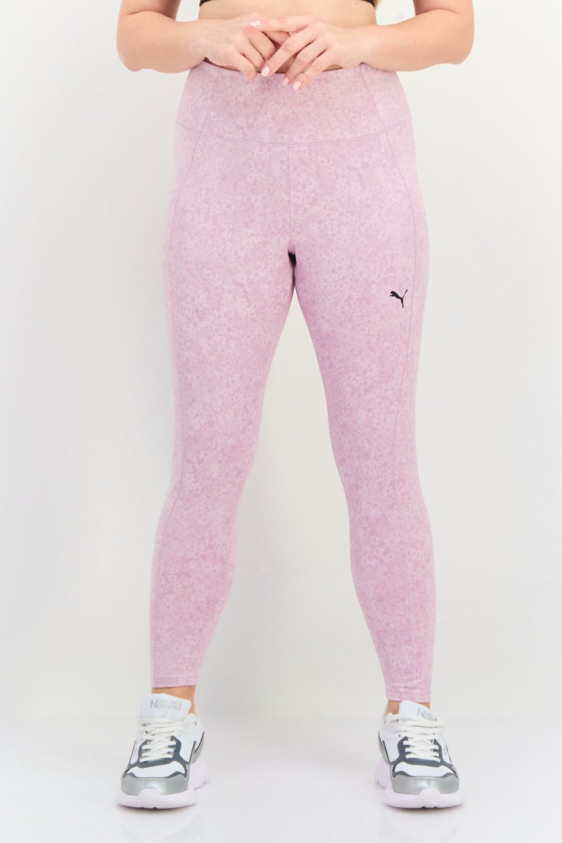 PUMA ملابس رياضية نسائية تناسب طباعة زهور خارجية، وردي - Image 1