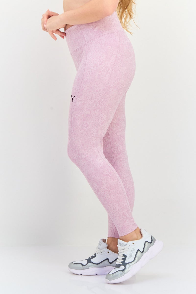 PUMA ملابس رياضية نسائية تناسب طباعة زهور خارجية، وردي - Image 2