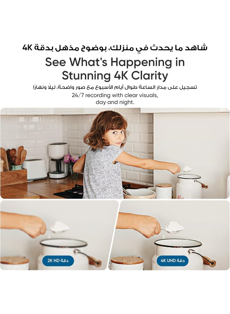 eufy eufy Indoor Cam E30, Latest Generation, 4K UHD security camera, 360 Pan-Tilt, Color Night Vision, AI Detection for Human/Pet/Audio/Crying, Human/Pet Auto Tracking, Works with Homekit - Image 2