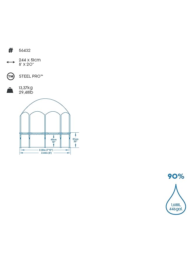 Bestway Mini Above Ground Pool 56432 - Image 4