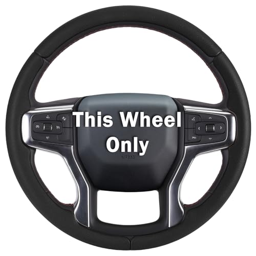 Aotoyou Steering Wheel Cover for Chevy Silverado 1500 2019-Present/ 2500 3500 2020-Present/Blazer 2019-Present (Gasoline Models)/ Suburban Tahoe 2021-2024, Car Steering Wheel Cover Accessories for Chevrolet - Image 1