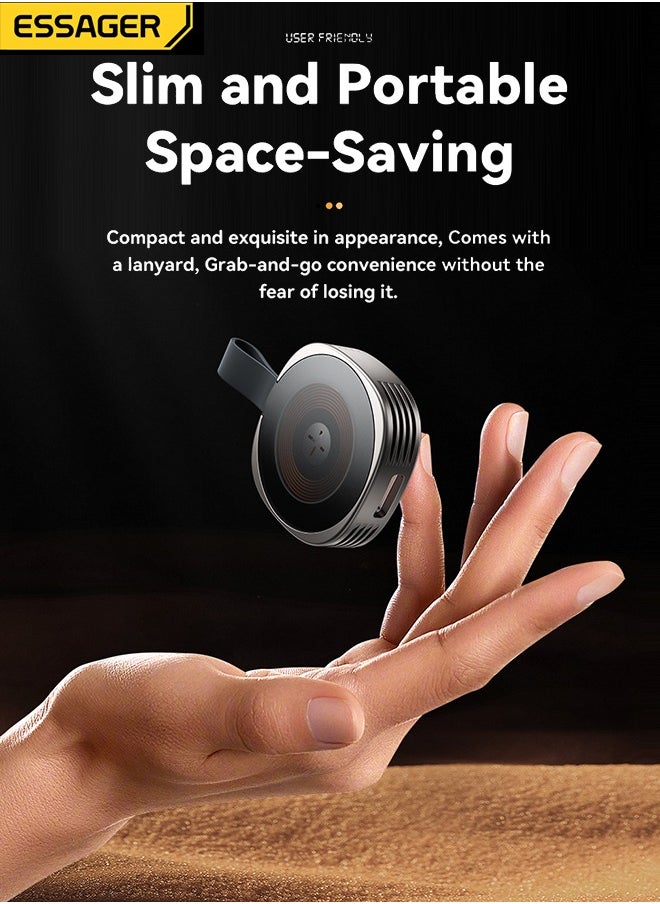 ESSAGER - Magnetic Wireless Charger for Apple Watch, Fast Charging Dock, Compatible with All Apple Watch Models, Compact & Portable Design, Easy to Use, Convenient Charging Station for Home & Travel - Image 1