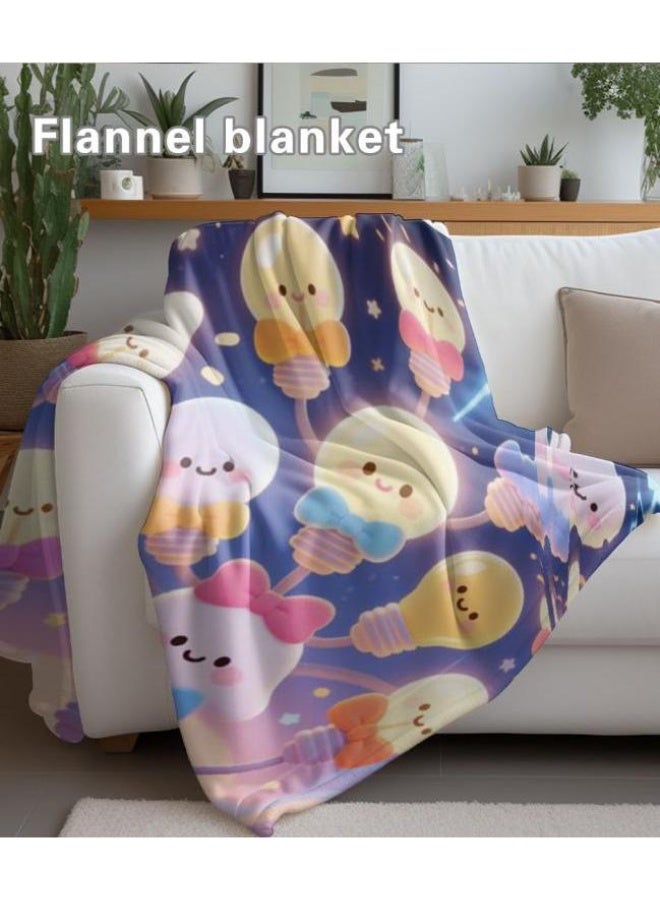 عام Wisdom Fairy (أحدث) بطانية رقيقة من الفانيلا (دافئة ومريحة، ومناسبة للنوم، واستخدام اللعبة، وإزالة الغبار والرمل) 150 سم * 200 سم - 112 - Image 4