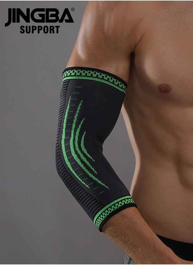 JINGBA SUPPORT Sports Elbow Brace Elbow Compression Sleeve For Tendonitis And Tennis Elbow, Elbow Orthotic Brace Compression Brace Elbow Pain Relief For Golfers, Arthritis, Bursitis, Weightlifting, Suitable For Men And Women  - Image 1