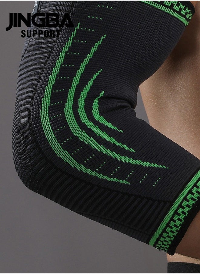 JINGBA SUPPORT Sports Elbow Brace Elbow Compression Sleeve For Tendonitis And Tennis Elbow, Elbow Orthotic Brace Compression Brace Elbow Pain Relief For Golfers, Arthritis, Bursitis, Weightlifting, Suitable For Men And Women  - Image 2