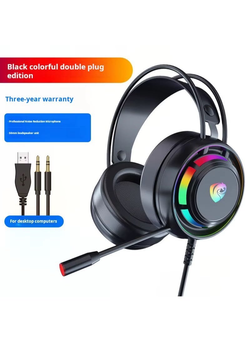 BAROX PSH-300 Wired Gaming Headset with RGB Lighting, Noise Cancellation, Microphone and IPX3 Water Resistance - Image 2