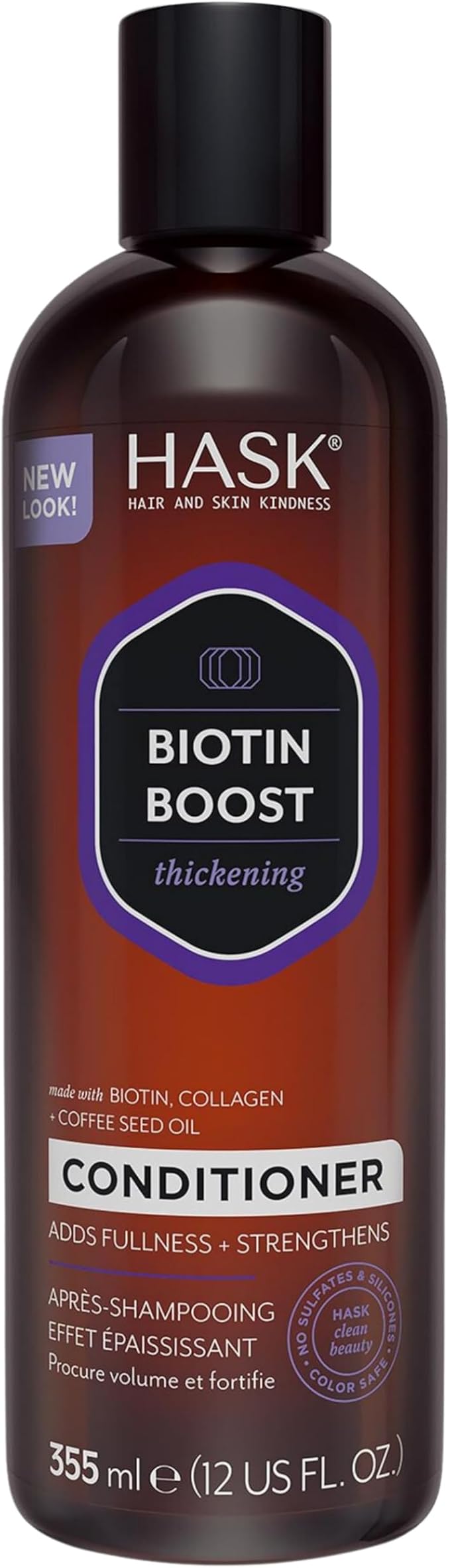 HASK Biotin Boost Thickening Conditioner Thickening for all hair types colour safe glutenfree sulfatefree parabenfree 1 355mL Bottle - Image 2