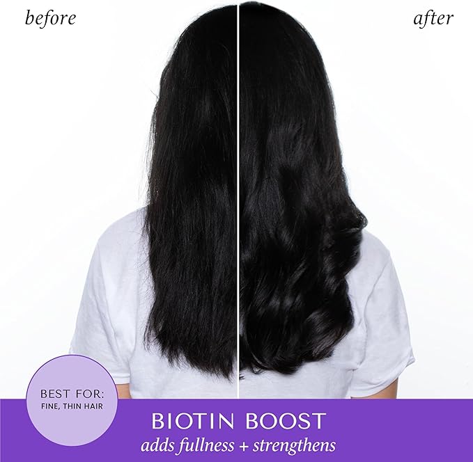 HASK Biotin Boost Thickening Conditioner Thickening for all hair types colour safe glutenfree sulfatefree parabenfree 1 355mL Bottle - Image 5