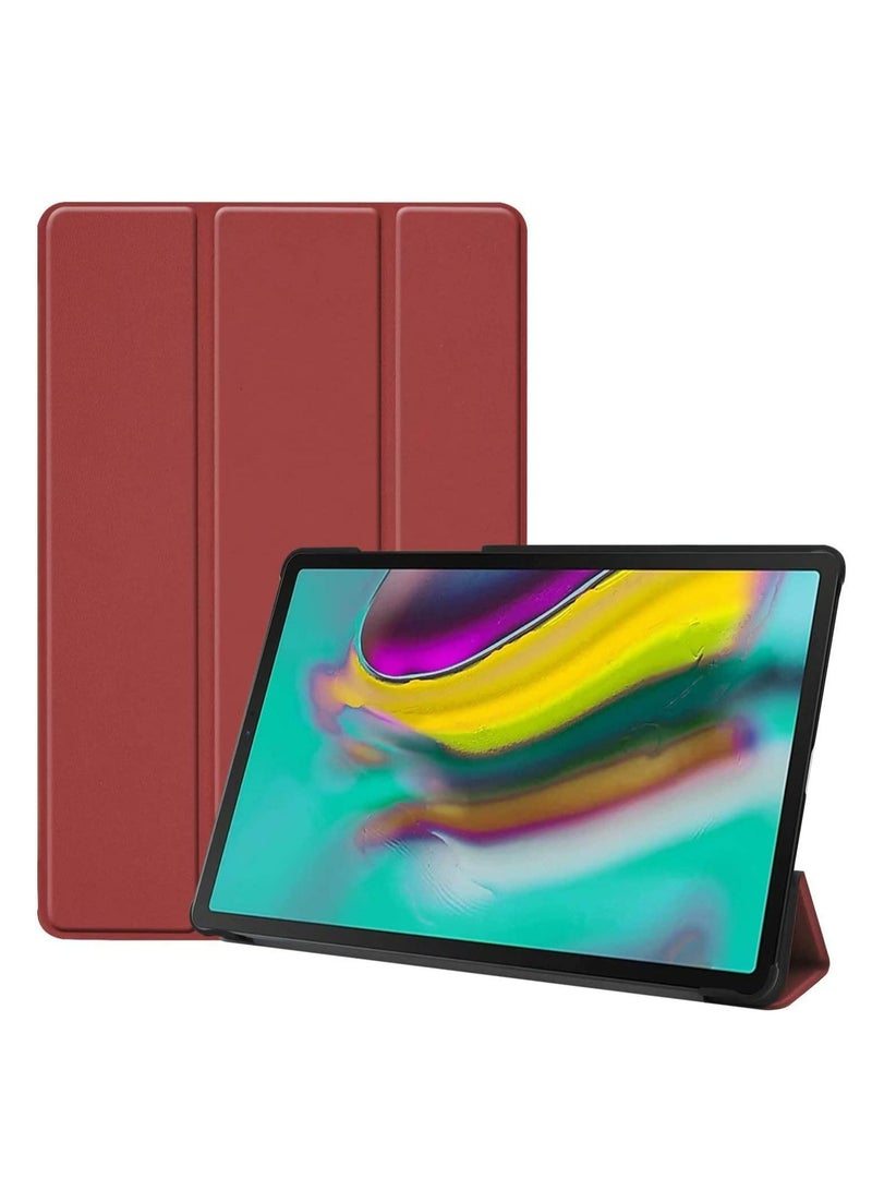 Case for Xiaomi Redmi Pad 10.61 inch Released 2022, Tri fold Slim Lightweight Hard Shell Smart Protective Cover with Multi-Angle Stand (Wine Red) - Image 1